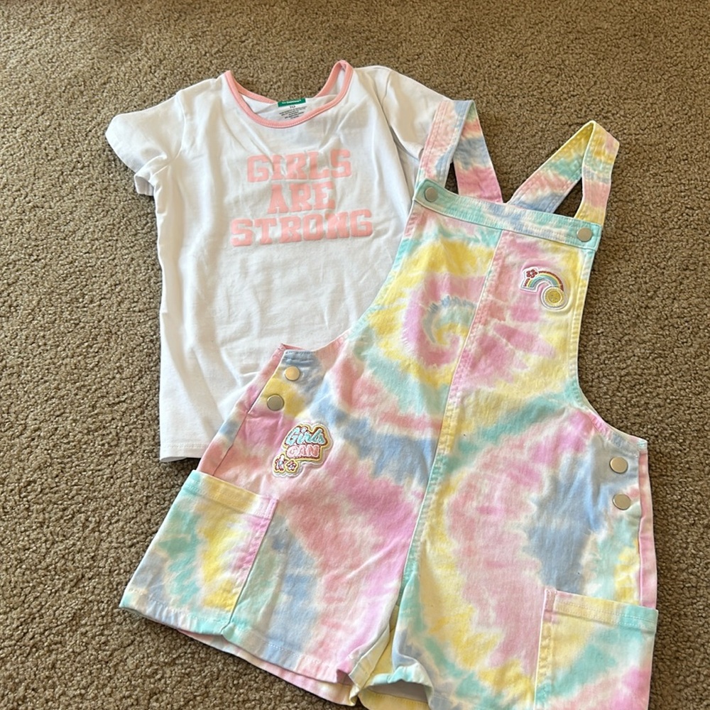 Girls overall outfit